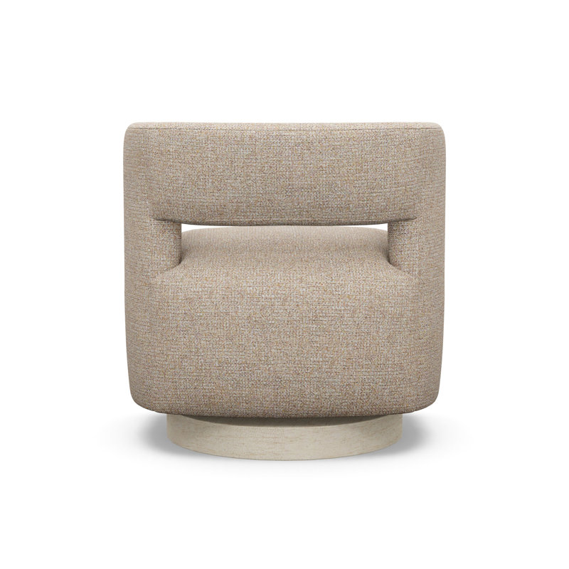Crystle Swivel Barrel Chair, 5246-74, Sandstone