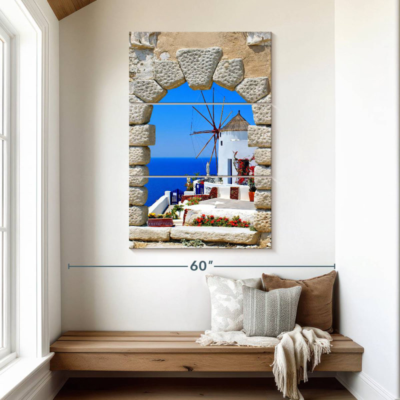 Gillard Window Windmill View, 50" H x 32" W