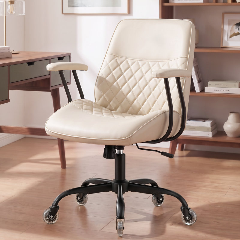 Fauteuil de bureau Camellia, Ivoire ivoire
