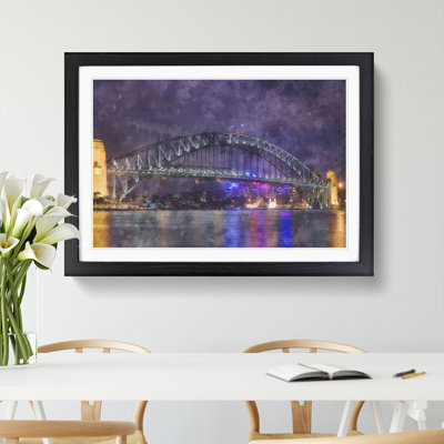 Harbour Bridge in Sydney - Framed Print