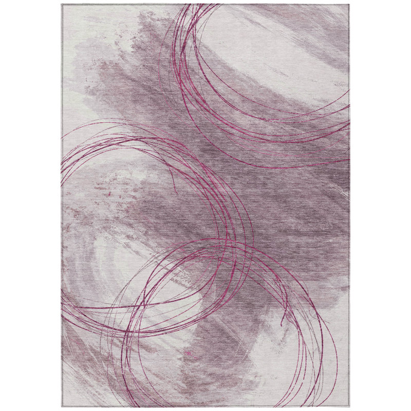 Machine Washable Indoor/Outdoor Chantille ACN2396 Abstract Rug, Rectangle 8' x 10'