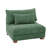 Maelina Upholstered Hunter Green Corduroy Armless Chair with Pillow Back, Single Chair Module Part For Sectional Sofa-107627216