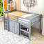 Twin Loft Bed With Storage Cabinets, Desk, And Safety Features-1184576608