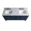 61'' W Double Marble Vanity Top