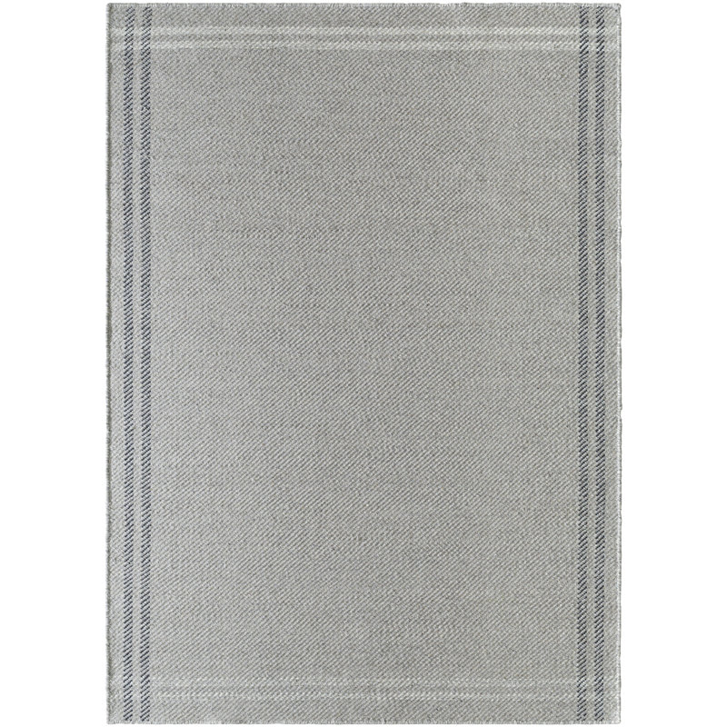 Tapis gris foncé / ivoire Lavande, Rectangle 5 pi x 7 pi 6 po