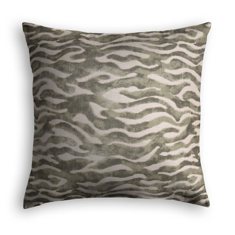 Housse et insert de coussin décoratif en coton, Vert, H 20 po x l 20 po