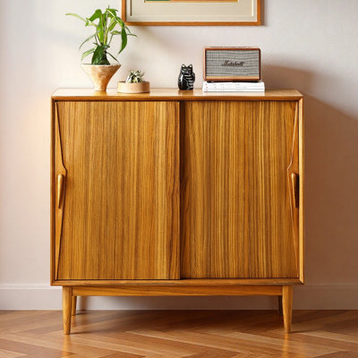 Modern simple solid wood storage shoe cabinet