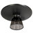 30" Round Coffee Table Glass/Sintered Stone Top With Powder-Coated Rim And Tempered Glass Base-109375832-125121236