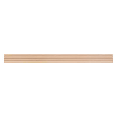 4-Pack Slat Wall Panels with PVC Veneer & End Trim