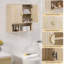Armoire murale de salle de bain 23,4 "avec portes cannelées, armoire de rangement au-dessus de la toilette avec tablette réglable et tablette inférieure ouverte, armoire à pharmacie murale pour salle de bain, cuisine et salle de lavage-379520189