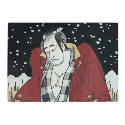 Tempered Glass Man with a Sword by Katsukawa Shunko Chopping Board