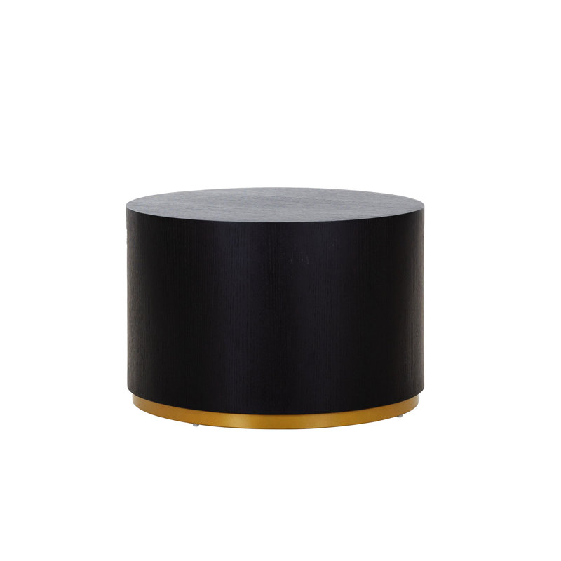 Table basse ronde en faux bois Placeeda, H 15,6 po x L 23,4 po x l 23,4 po