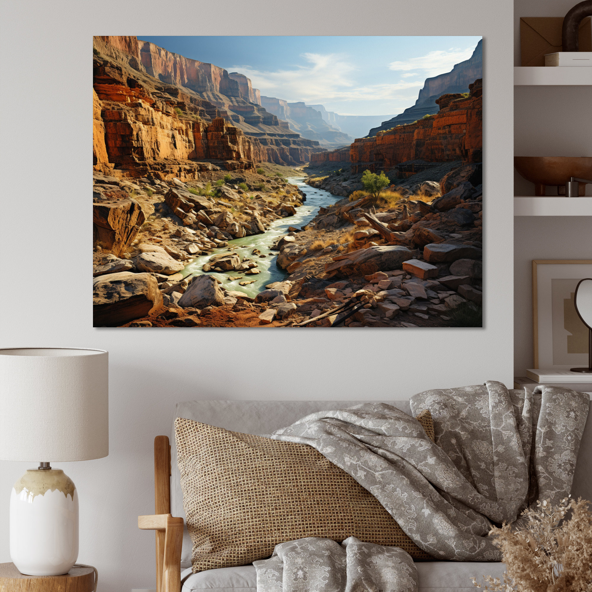 Millwood Pines Canyon Photo Muted Spectacle II - Print on Canvas | Wayfair