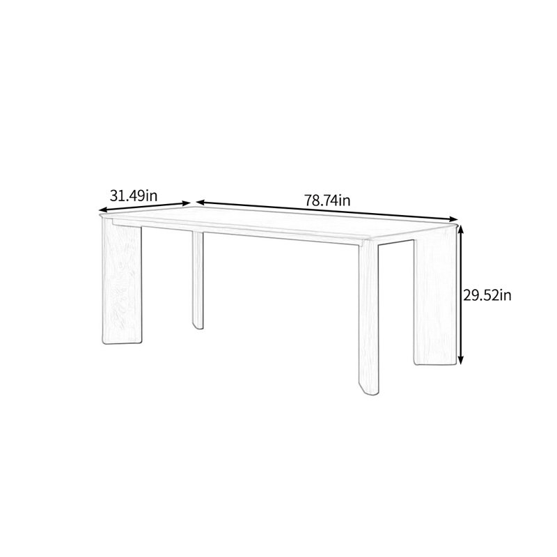 Crider, H 29,52 po x L 78,74 po x l 31,49 po
