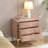 Elegant Upholstered Nightstand Fully Assembled-10002301