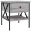 Tahnaout 40cm W Iron Bedside Table-135005044-169839290