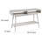 Camy Sofa Console Table, 2 Open Cubbies, 1 Lower Shelf, White 48 Inch