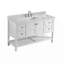 Bathroom Stone Vanity Top With Undermount Ceramic Sink And  Faucet Hole With