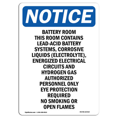 Battery Room This Room Contains Sign