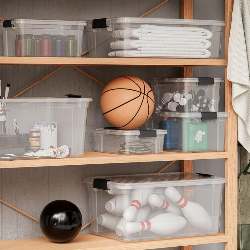 Boîtes de rangement transparentes avec couvercles Superio, 1,75 pte, H 4 po x l 8,25 po x P 5,5 po