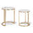 Amold Marble Top Nesting Tables End Table