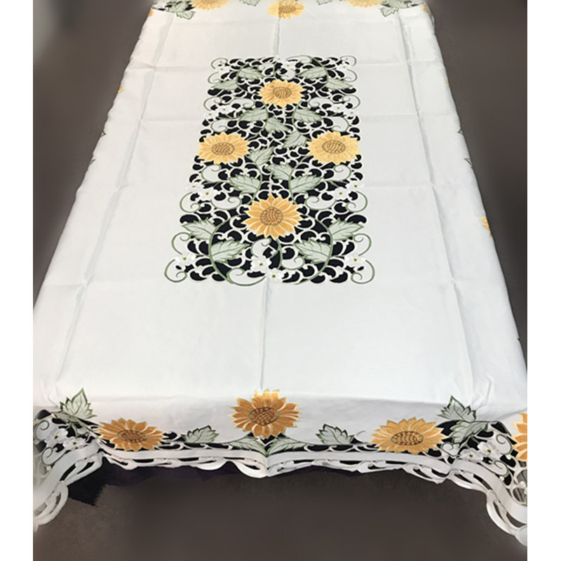 Nappe floral planchette, L 90 po x l 68 po