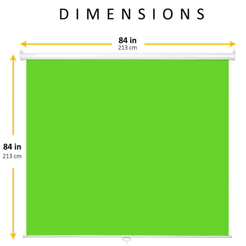 82" x 84" Pull Down Chroma Key Green Screen