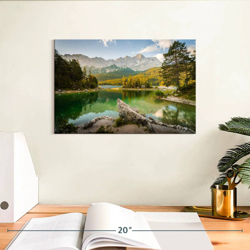 Alvord Eibsee Lake Morning, 8" H x 12" W