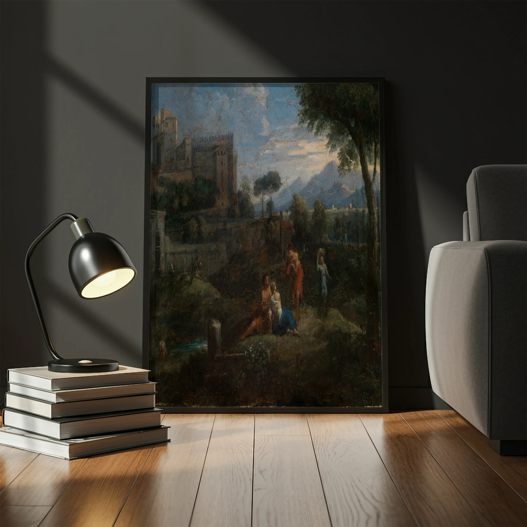 17th Century Style Black Framed Poster