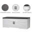 Myrion 2-Tier Shoe Storage Bench with Cushion & Adjustable Shelves