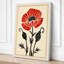 Crimson Carnation Botanical - Wrapped Canvas-452668748-452668749