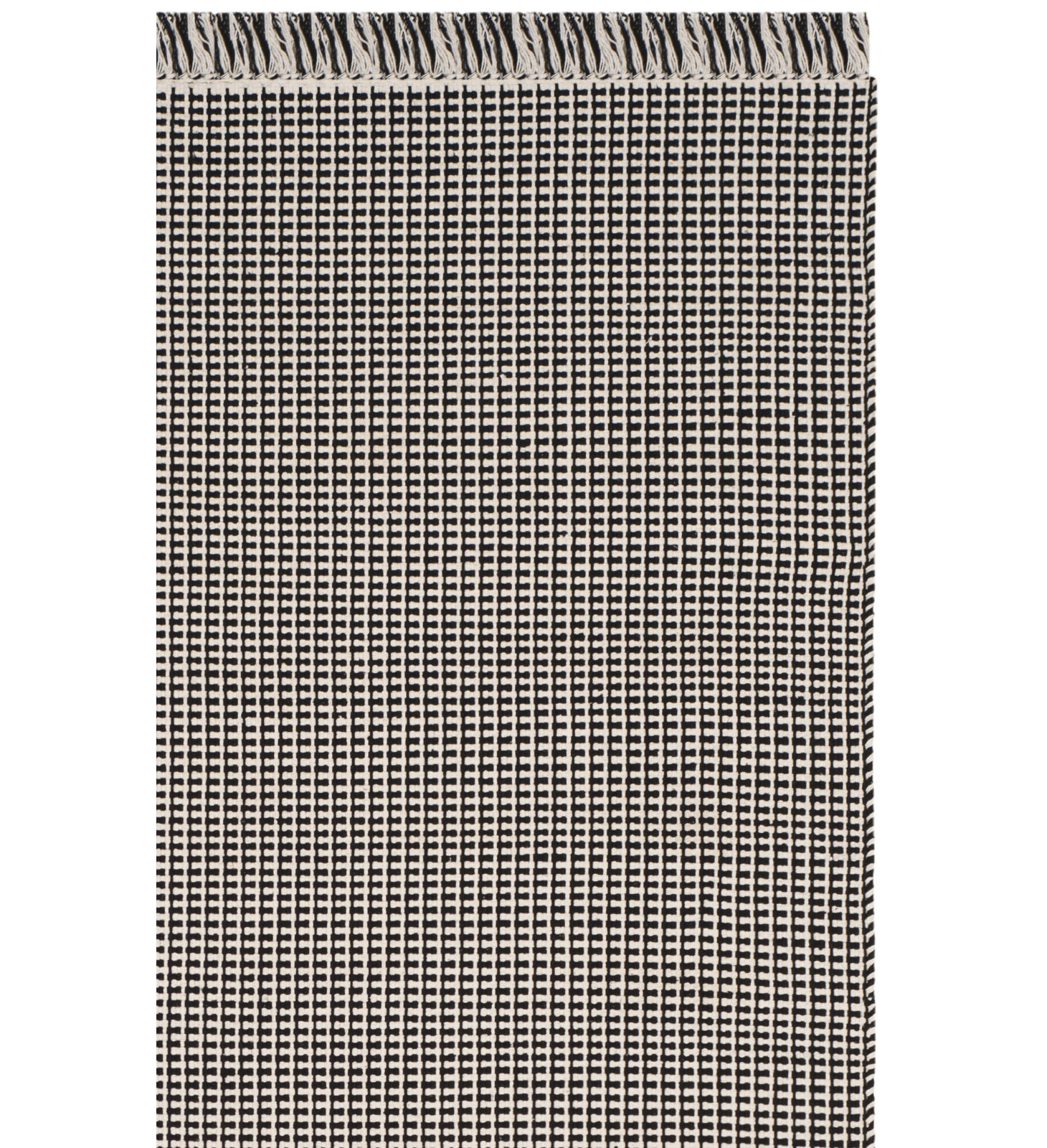 Bester Hand Woven Cotton Geometric Rug, Square 4'