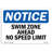 Swim Zone Ahead No Speed Limit-79188968