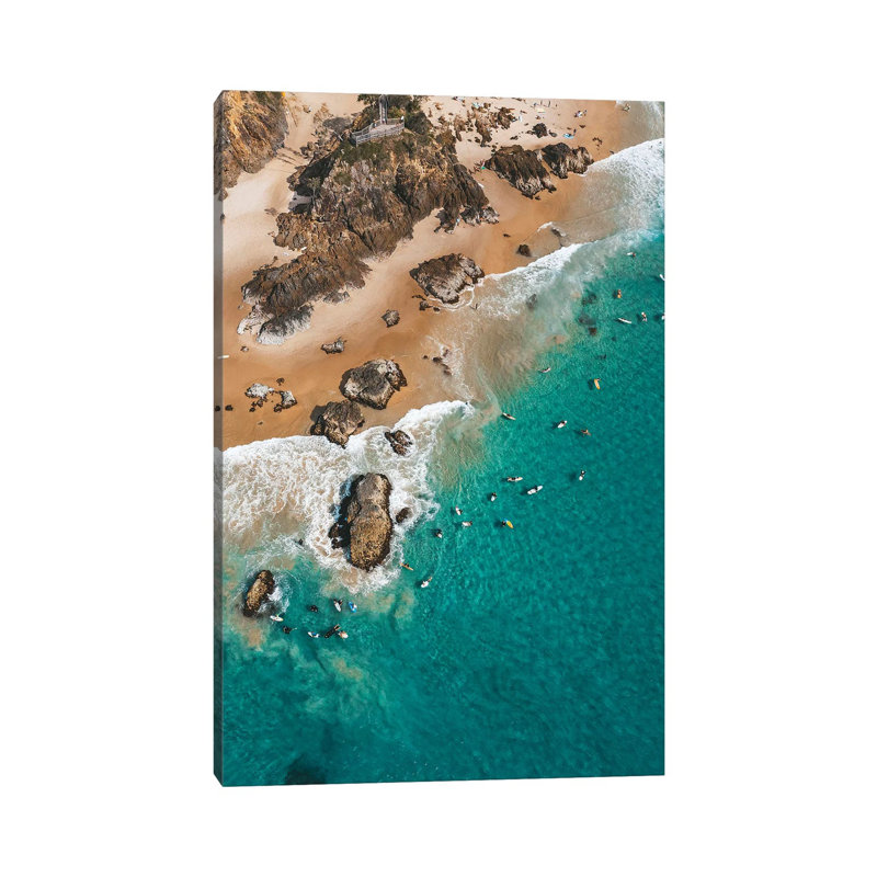 Point Break Byron Surfers by James Vodicka - Wrapped Canvas Gallery-Wrapped Canvas Giclée, 45.72cm H x 30.48cm W