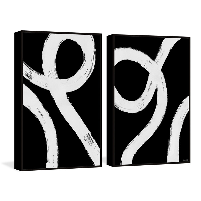 Seek The Path by Parvez Taj - 2 Piece Floater Frame Painting Set on Canvas, 152" H x 101" W x 3.81" D
