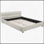 Lit plateforme tapissier en tissu avec profilé quadrillé de style moderne Modern Queen-2073290157