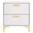 Rectangular Nightstand With 2 Drawers-252448401