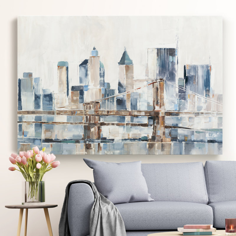 « blue hour i », impression sur toile, H 40 po x l 30 po x P 1 po, Toile tendue