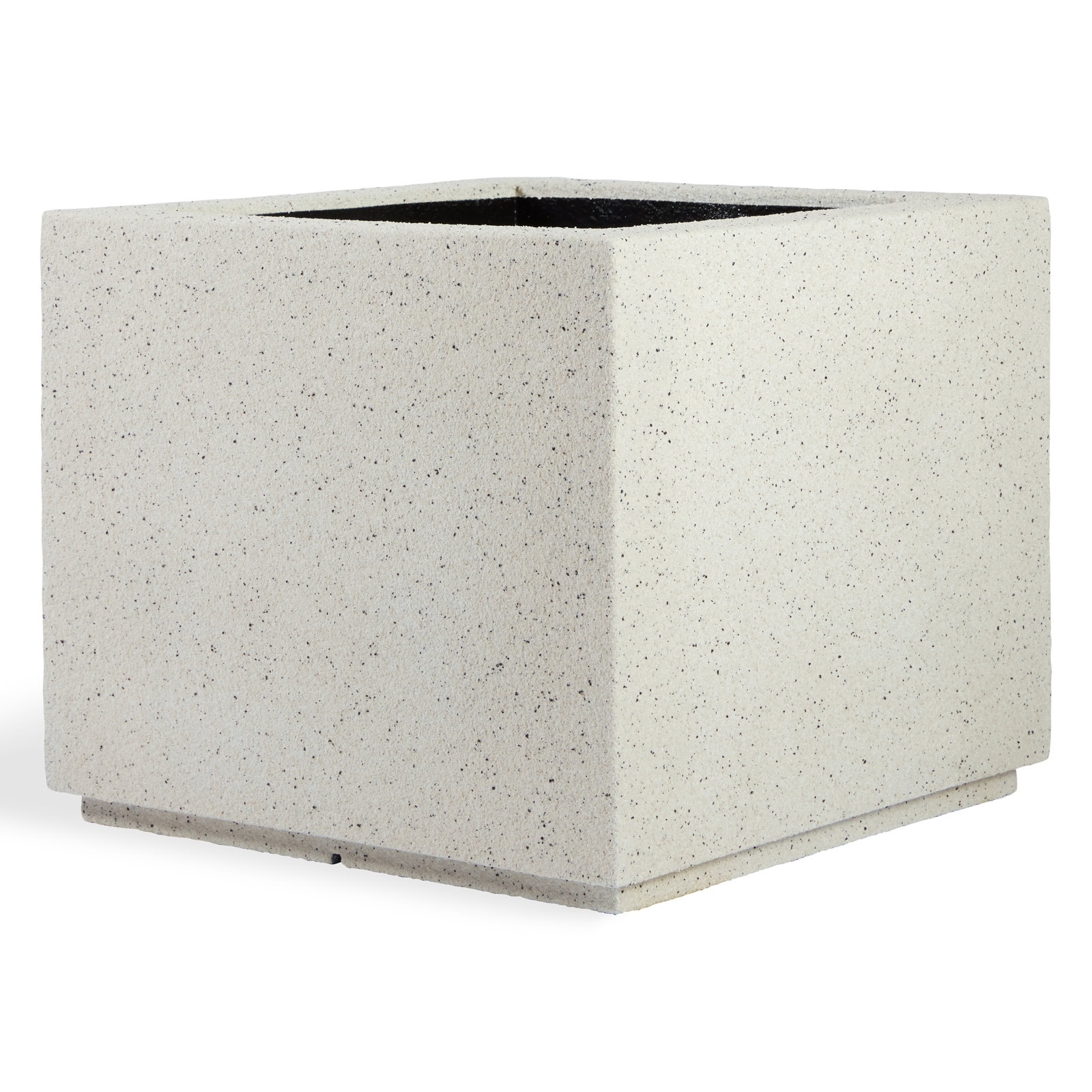 Gita 23" Planter Box, White Granite