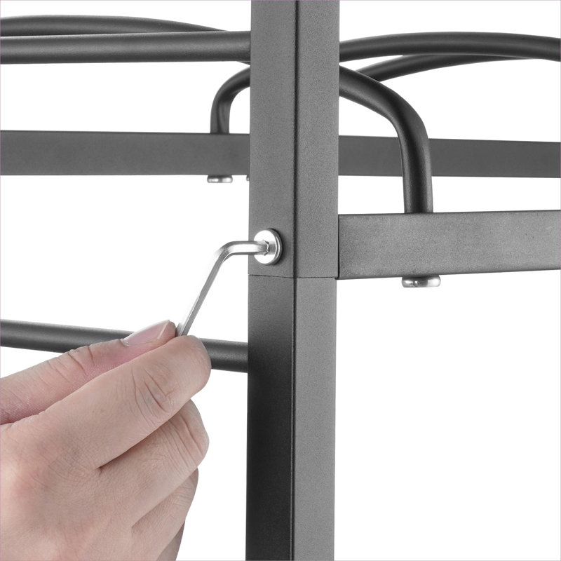 Support pour cruche d'eau à 4 niveaux avec capacité de 8 bouteilles, support de rangement double ligne en fer industriel pour bouteilles de 3 et 5 gallons