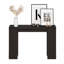 Furinno ARA Entryway Table 119.4 cm, Narrow Console Table, Sofa Table with Bottom Shelf, Couch Table Behind Sofa, Farmhouse Entryway Table for Entrance, Hallway, Living Room, Black Dark Oak