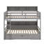 Twin Size Bunk Bed With Built-In Shelves And Drawer-285350244