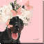 Flower Doberman (Square) par By Jodi - impression-1251834503-1251834523