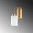 Elegant Gold Wall Lamp, Metal Body, 3.9 x 8.3 x 11.0 inches | Glass Cap with 3.9-inch Diameter & 5.9-inch Height | E27 Socket, Max 40W, IP20 | Perfect for Glam, Hotel, Scandinavian Design in Home Decor-678934044