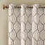 Panneau de rideau simple transparent à motif géométrique avec œillets Brooklyn-26601851-26601847