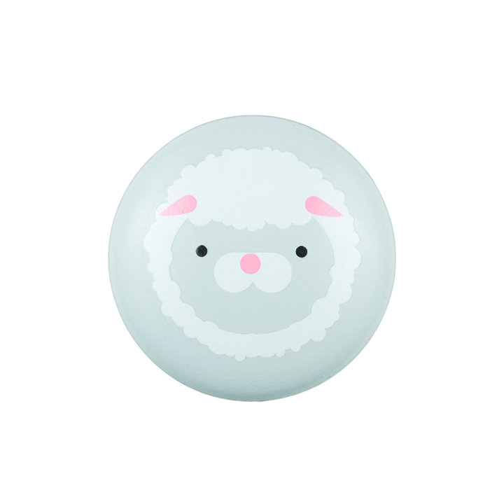 Hand Painted 1 1/2" Lamb Knob