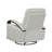 1Pc Swivel Gliding Recliner Faux Leather Upholstered Solid Rubberwood Arms Luxurious Living Room Furniture-1768911338