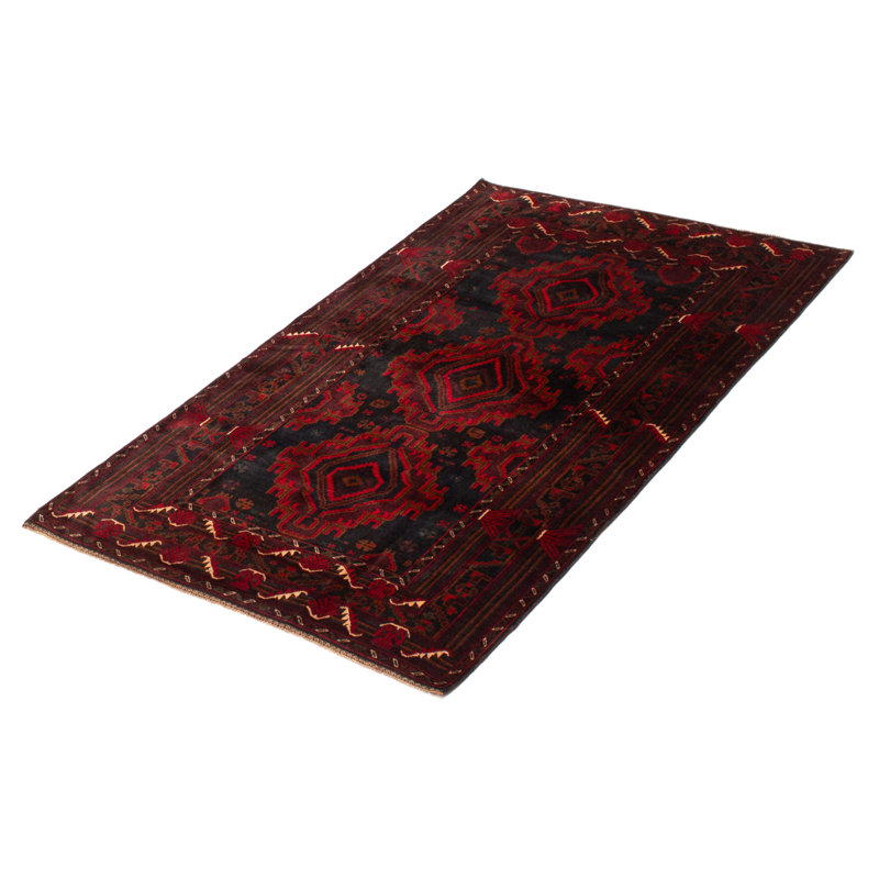 Teimani Black Rug 3'11" x 6'7"