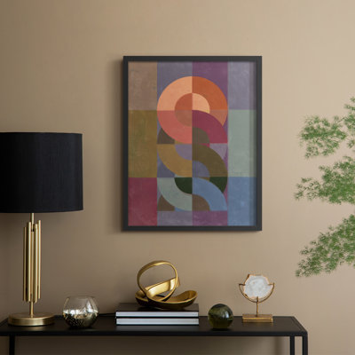 Chainweave II Framed Print - Solid Wood