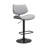 Attie Swivel Adjustable Height Armless Bar Stool with Pedestal Base in Faux Leather and Metal-123457377-123457406